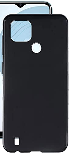 Image of Mobile Back Cover Case for Realme C25Y (Silicone Case|CameraProtection|Black SC1510)