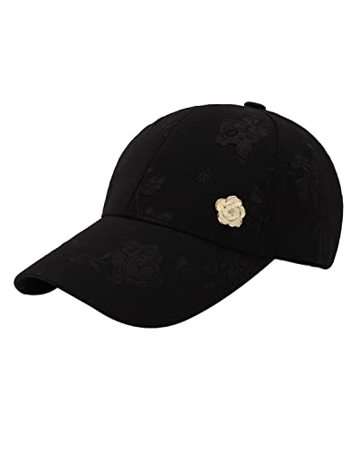 Gorra de béisbol bordada con flores para hombre y mujer miniatura 1