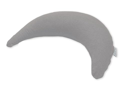 Set Theraline Stillkissen Bambusmond & Spucktuch | Bauchstützkissen, Kuschelkissen, Reisekissen inkl. Bezug Bambus-Viskose & Bio Baumwolle | verwendbar als Schwangerschafts- und Stillkissen