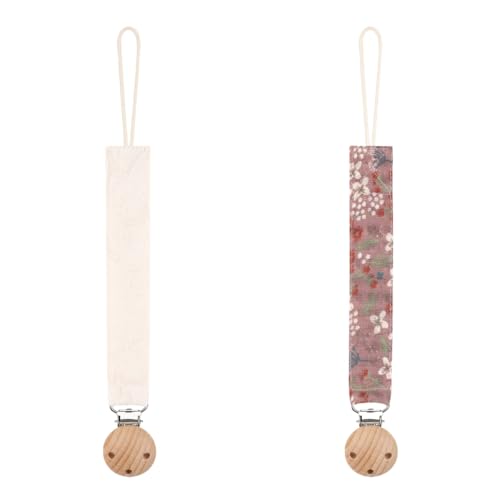 Schnullerkette Stoff Set,Schnullerband Baumwolle,Cotton...