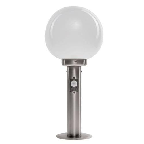Lindby Edelstahl Sockelleuchte/Wegeleuchte mit Bewegungsmelder, Höhe: 45...