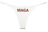 NE Beauty Trump Maga G String Thong Womens (Set of 1) Small White