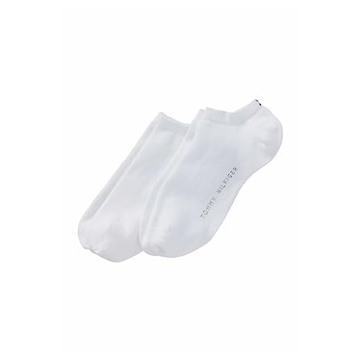 Tommy Hilfiger Damen Th Women Sneaker 2p Socken, Weiß, 39-42 EU 6 Tommy Hilfiger Damen Th Women Sneaker 2p Socken, Weiß, 39-42 EU