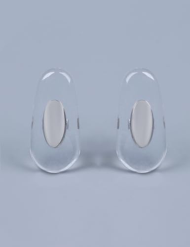 Image of 4 Pairs Ultra Soft Silicone Eyeglass Nose Pads for Ray-Ban RB3604 /RB3526 /RB3527 /RB3533 /RB3540 /RB3545 /RB3546 /RB3549 /RB3558, Plug-in Anti-Slip Glasses Nose Piece Replacement Kit Clear