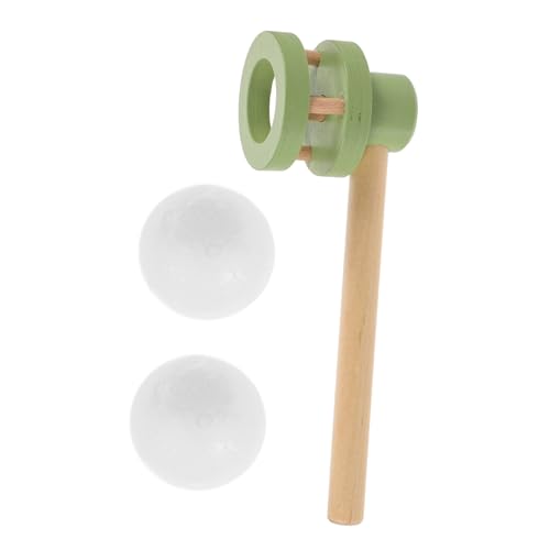 LRXIYODE Bolas Flotantes De Madera Juguetes Educativos para Soplar Juguete De Bolas Flotantes para Fiesta Actividad De Pelota Voladora para De De Madera
