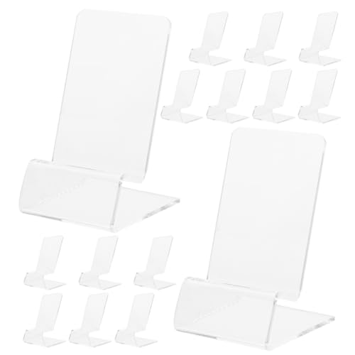 Support smartphone polyvalent transparent acrylique pour bureau