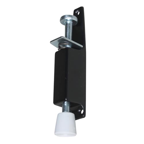 eacommerce - Fermaporta a Pedale con Molla | Blocca Porta Interna | Antiscivolo con Puntale in Gomma | Facile Utilizzo per Casa, Ufficio, Negozi, Ristoranti | Montaggio Verticale - Colore Nero