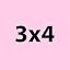 Pink 3X4 Inches