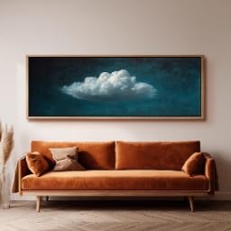 Tableau texturu0201 bleu sarcelle grand format horizontal de luxe