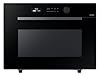 SAMSUNG 1.2 cu. ft. Countertop Convection Microwave with Air Fry, Black Glass, MC12DB8700CKAA