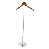 HEALSOPTHY Verstellbarer T shirt Display Ständer Damen Kleidung Garderobenständer mit Modernem Design Flexibel für Shops und Variabel Höhe als Coat Hanger Stand für Modepräsentation