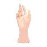 MAJORMENCH 2 Stück Plastik Schmuckhand Hautfarbe Damen Mannequin Hand Modell Schmuckständer für Ringe Armbänder Uhren Schmuckdisplay Stabil Langlebig für Laden Schaufenster Wohnzimmer