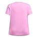 Under Armour Womens Tech Twist Short Sleeve V Neck, (638) Stellar Pink / / White, X-Large