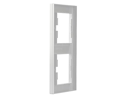 Schneider Electric Asfora Rahmen für Steckdose und Schalter, 2-fach, vertikal, weiss, Artikelnummer EPH5810221D