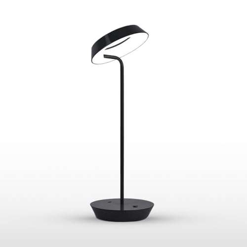 Leroxo Portable Metal LED Table Lamp,Swing Arm Desk Lamp,3 Color Touch Sensor Control Rechargeable Desk Lamp,3-Levels Brightness Bedside Lamp,Adjustable Gooseneck Table Lamp,Night Light
