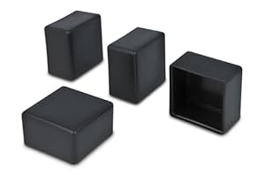 GleitGut 4er Set Endkappen 40x40 Schwarz