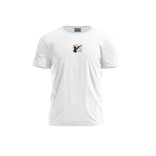 T-Shirt Blanc Butswi-104069 pour Homme en Taille L