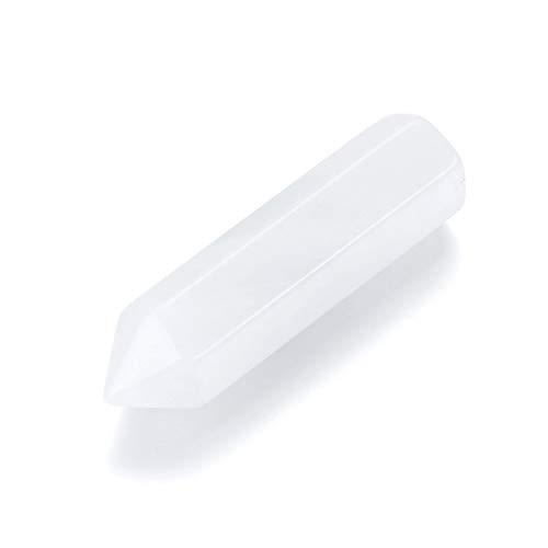 Jovivi Clear Quartz Healing Crystal Wand Pointed 6 Faceted Prism Bar Tumbled Reiki Chakra Stone Meditation Therapy Decor