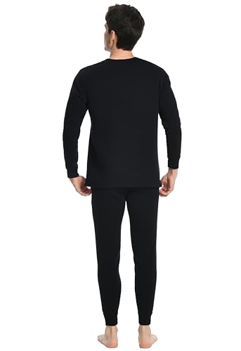 Nutria Mens Thermal Underwear Set Thick Fleece Lined Heavyweight Outdoor Baselayer Extreme Cold Weather Winter Ultra-Warm U104