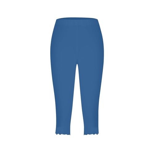 LCMTWX Capri Pants for Women 2024 Elastic Pants for Women Fashion Casual Fashion Shorts Trousers Solid Ppants Drawstring2