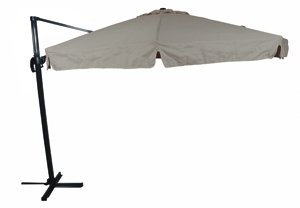 Ersatzdach LESLI Ampelschirm Virgo grau -farbenes Tuch ø3,5m Cover