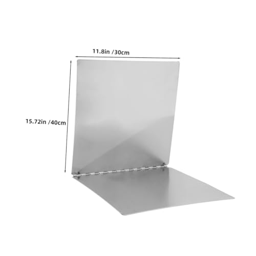 Protection anti-éclaboussures de cuisinière pliable en acier inoxydable