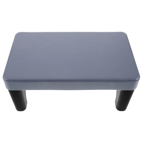 Repose-pieds multifonction bleu et noir marchepied enfant pour lavabo et toilette de salle de bain