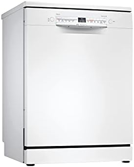Bosch SPS2IKW04G Slimline Dishwasher, 9 place settings, 9.5 litre, Silence on Demand, ExtraDry, White, Freestanding