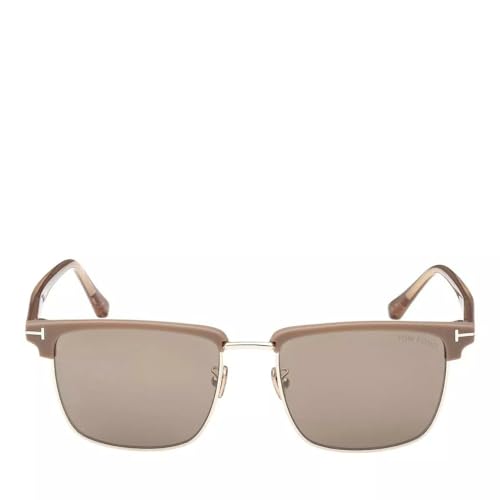 Image of Tom Ford Sunglasses FT 0997 -H Hudson- 02 52L Shiny Pale Gold, t Logo /Roviex