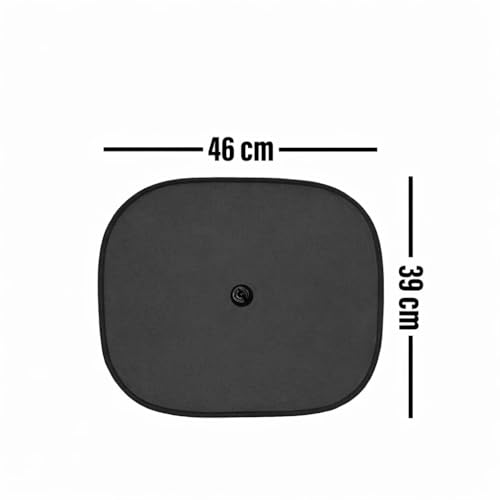 Image of AutokraftZ 𝗨𝗻𝗶𝘃𝗲𝗿𝘀𝗮𝗹 Car Window Sun Shade Protector for Heat Reduction 𝗣𝗔𝗖𝗞 𝗼𝗳 𝟮 with Suction Cup Easy to Use | Car Glass Cover for Sunlight | Shield & Blinds with 𝗘𝘅𝘁𝗿𝗮 𝗗𝗮𝗿𝗸