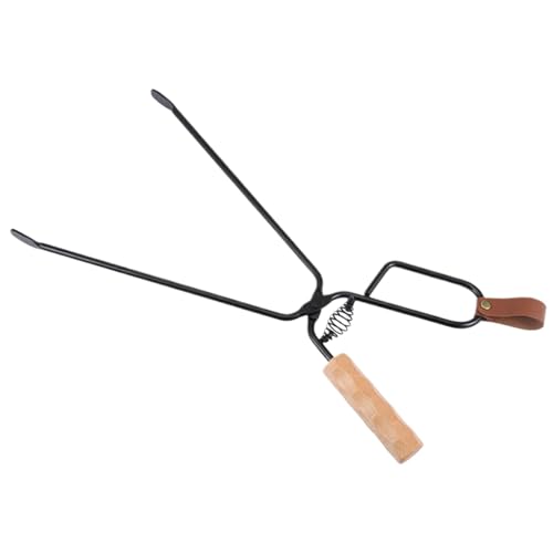 Pinze per legna da ardere, 45,7 cm, pinzette per braciere da esterno, caminetti interni, falò, falò