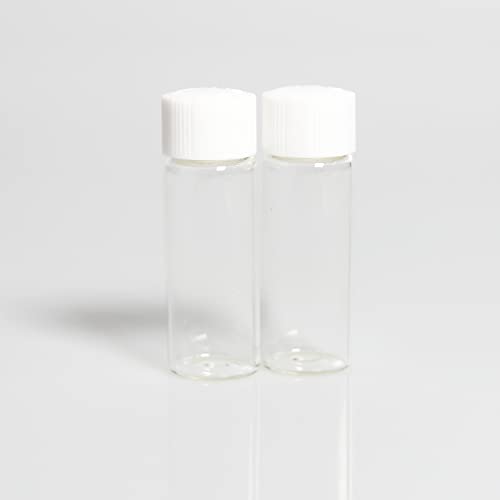 8 Pcs 20Ml Glass Vials With Caps, 4 Colors Caps, Clear Glass Vials, Leak-Proof Glass Bottle #TOP6