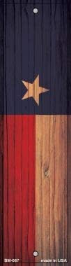 Smart Blonde Texas Flag Novelty Metal Bookmark BM-067