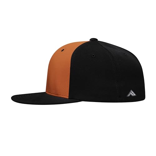 Image of Pacific Headwear Premium P-Tec Flexfit Cap, Black /Orange, S /M
