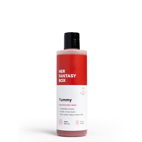 Her Fantasy Box Yummy | Body Wash - Indulgent, Luxurious Body Wash for Deep Cleansing, Moisturizing, and Nourishing Skin - Refreshing Scent for All Skin Types - 8 oz