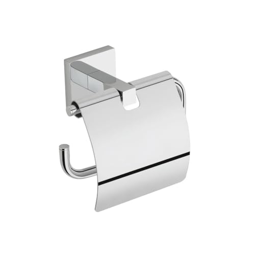 Image of Mila Floro Tissue Paper Holder | SS304 Stainless Steel | Chrome Finish | Wall-Mounted Bathroom Toilet Roll Holder | Rust-Proof & Durable | Fits Standard Tissue Rolls