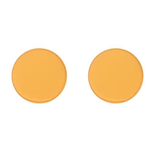 2er-Set Tragbar Rund Sitzkissen 30x30x2cm, Memory-Schaum mit Riemen rutschfest Gemütlich Abnehmbar Waschbar Perlbaumwolle Stuhlkissen für Wohnzimmer, Küche, Konferenzraum, Garten, 2er Set Orange 2er-Set Tragbar Rund Sitzkissen 30x30x2cm, Memory-Schaum mit Riemen rutschfest Gemütlich Abnehmbar Waschbar Perlbaumwolle Stuhlkissen für Wohnzimmer, Küche, Konferenzraum, Garten, 2er Set Orange