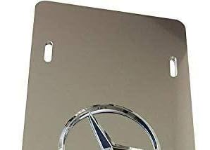 Stainless Steel License Plate Tag for Car (Chrome for MercedesBenz)