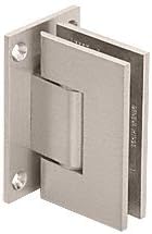 C.R. LAURENCE GEN337SN CRL Satin Nickel Geneva 337 Series Adjustable Wall Mount Full Back Plate Hinge