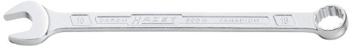 HAZET 600NA-5/16 130 mm 12-Point Profile Combination Wrench - Chrome-Plated, 5/16 Zoll