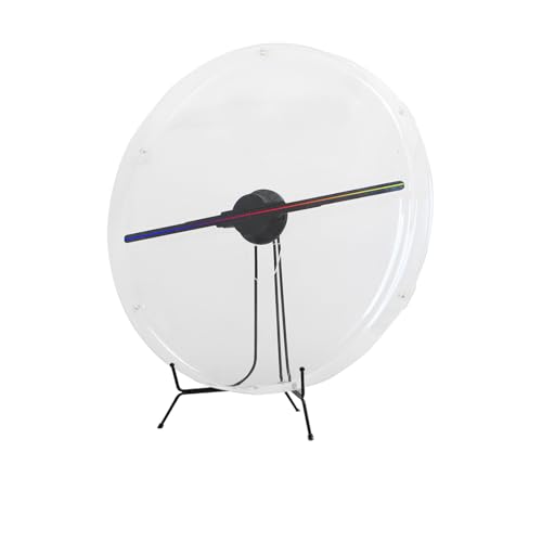 3D Hologram Fan with Cover, 3D Hologram Projector HD LED Advertising Display with Remote and Bluetooth and WiFi,700 Video Library and for Business,Bar,Halloween (58CM Hologram Fan with Cover)