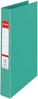 Esselte, Segregator 2-Ringowy Esselte Colour'Breeze, Twarda Oprawa, do 190 Kartek A4, do Domu/Biura, Grzbiet 42 mm, Wytłoczony Wzór, Kolor Zielony, 1 Sztuka, 626498