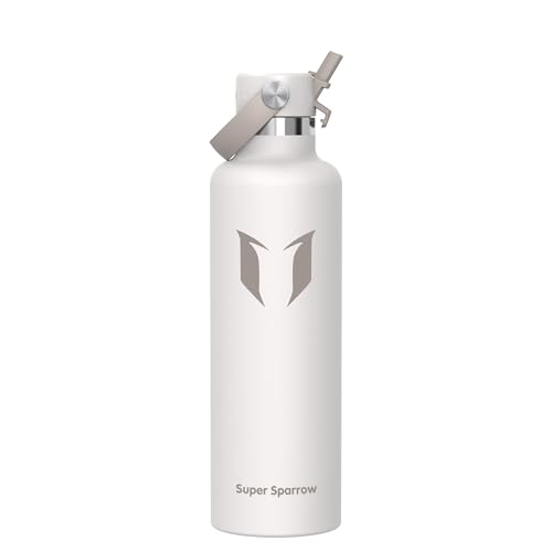 Sparrow Gourde Isotherme 1L FlipFlow Bouteille Isotherme avec Paille