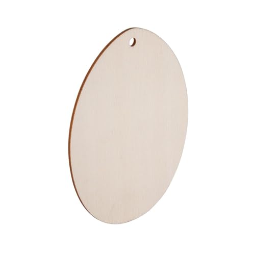 Ideen mit Herz Holz-Eier | Rohlinge | Anhänger zum Anmalen | DIY | Oster-Deko | 5 verschiedene Größen | flach | 2 mm stark | 40 Stück