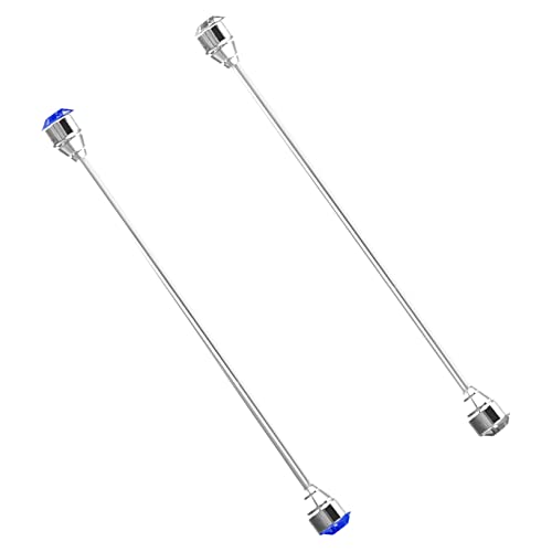 FOMIYES Fashionable Collar Bar Pin Set 2pcs Men's Rhinestone Lapel Pins Perfect for Formal Shirts