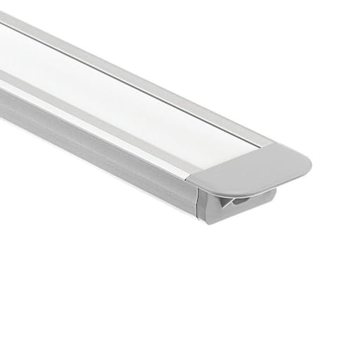 Kichler Lighting 1TEK1STRC4SIL Ils Te Series - Standard Depth Recessed Channel Kit - with Utilitarian Inspirations - 0.5 Inches Tall by 0.75 Inches Wide,