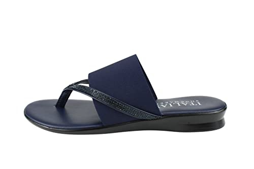 ITALIAN Shoemakers Sorbi Womens Flip Flop Slide Sandals - Dressy Shoe for Women Low Wedge Comfort Heel2