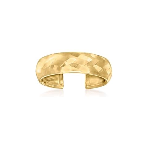 Canaria 10kt Yellow Gold Satin and Polished Toe Ring Cover