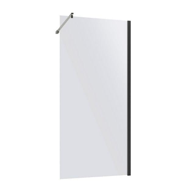 WALK-IN ASSEMBLÉ LIGNE MAJESTIC cm 140 Verre Bronze Prof.Noir
