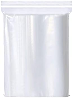 100 Sacs Plastique Refermables Transparents - Toutes Tailles (40x60mm à 200x300mm), à écrire Dessus